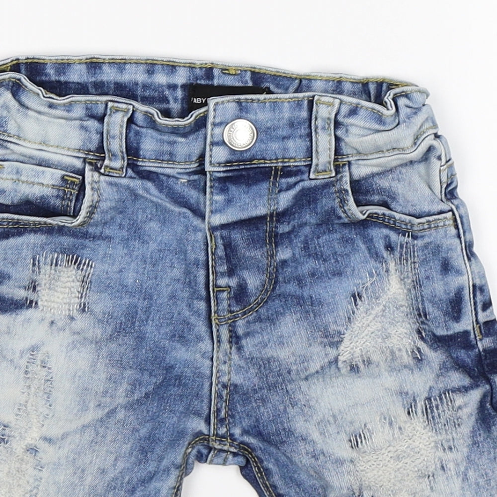 baby boy Boys Blue  Denim Cargo Shorts Size 2-3 Years