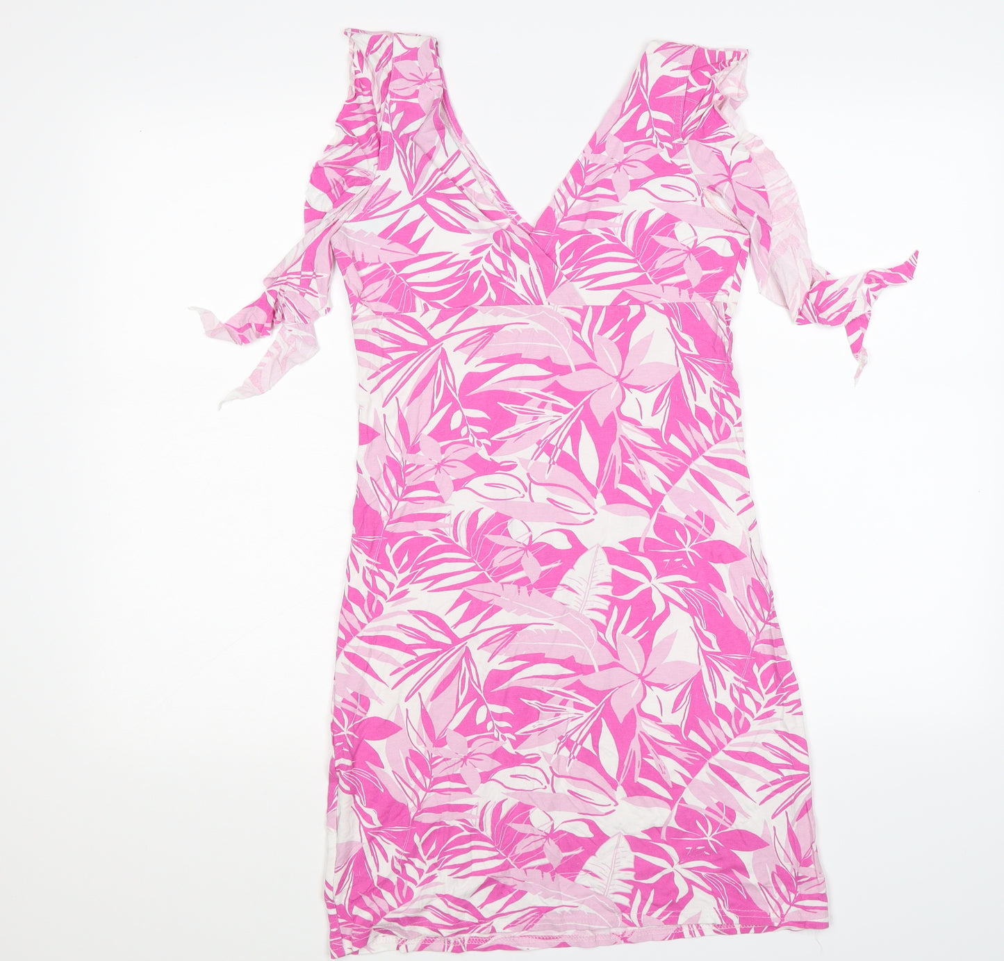 Quiz Womens Pink Floral  Bodycon  Size 12