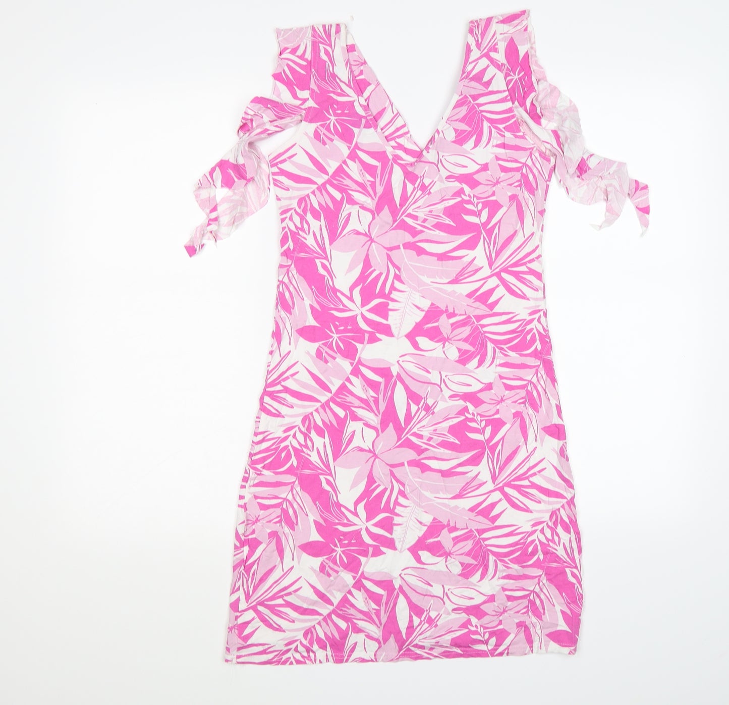 Quiz Womens Pink Floral  Bodycon  Size 12