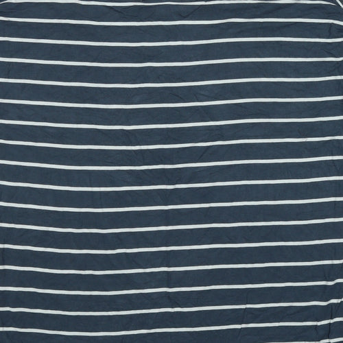 Kenar Womens Blue Striped  Tunic T-Shirt Size 10