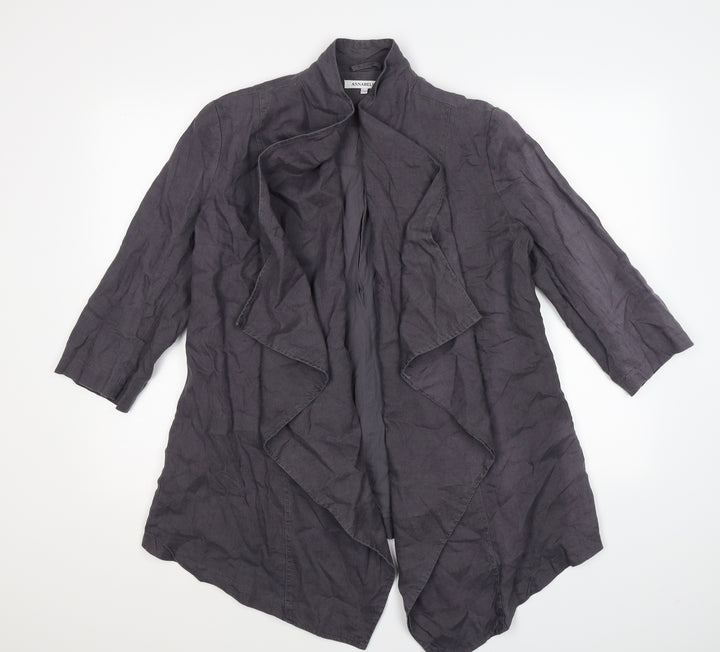 Annabelle Womens Grey Cardigan Jumper Size 12 - waterfall