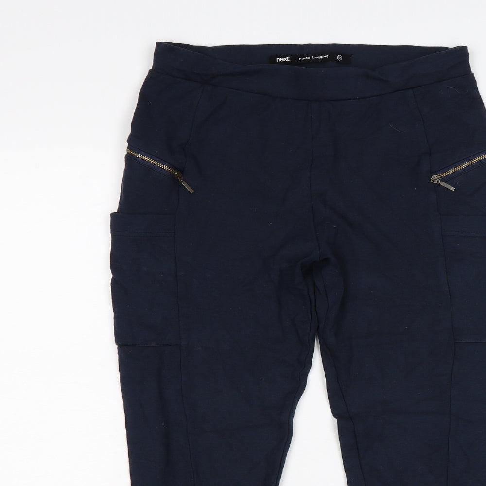 NEXT Womens Blue  Ponte Capri Leggings Size 12 L25 in