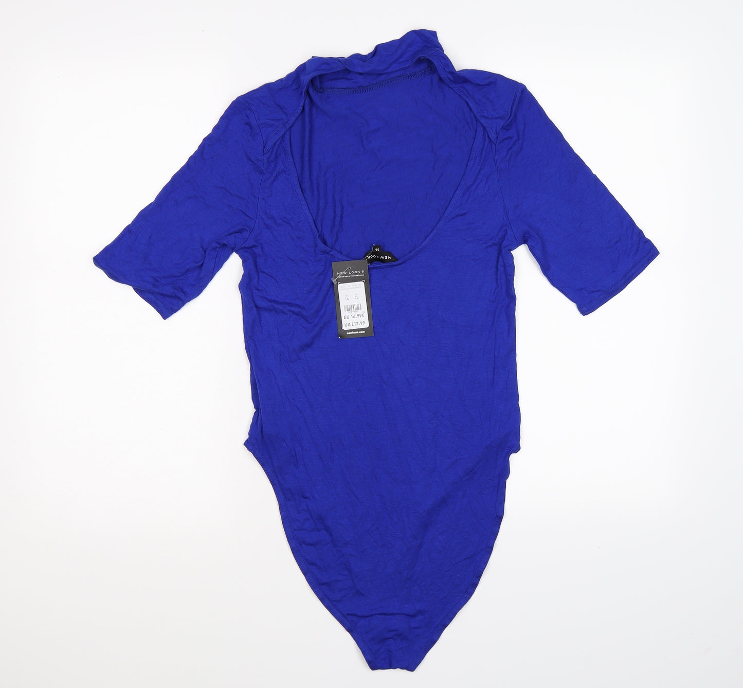 New Look Womens Blue   Bodysuit One-Piece Size 14