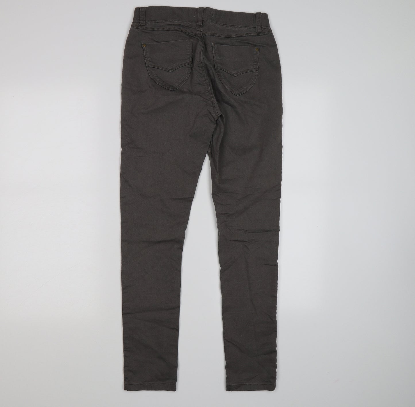 Dorothy Perkins Womens Grey  Denim Jegging Leggings Size 8 L27 in
