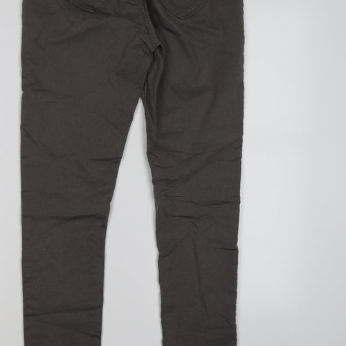 Dorothy Perkins Womens Grey  Denim Jegging Leggings Size 8 L27 in