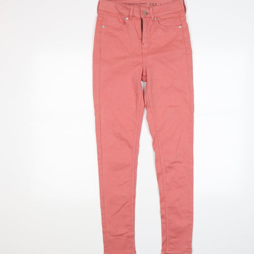 Oasis Womens Pink  Denim Skinny Jeans Size 8 L28 in - STILLETTO