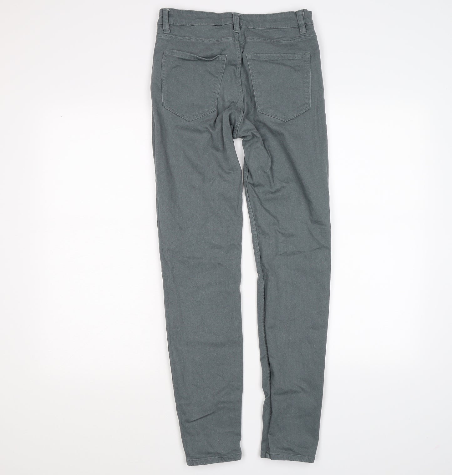H&M Womens Grey  Denim Skinny Jeans Size 8 L28 in