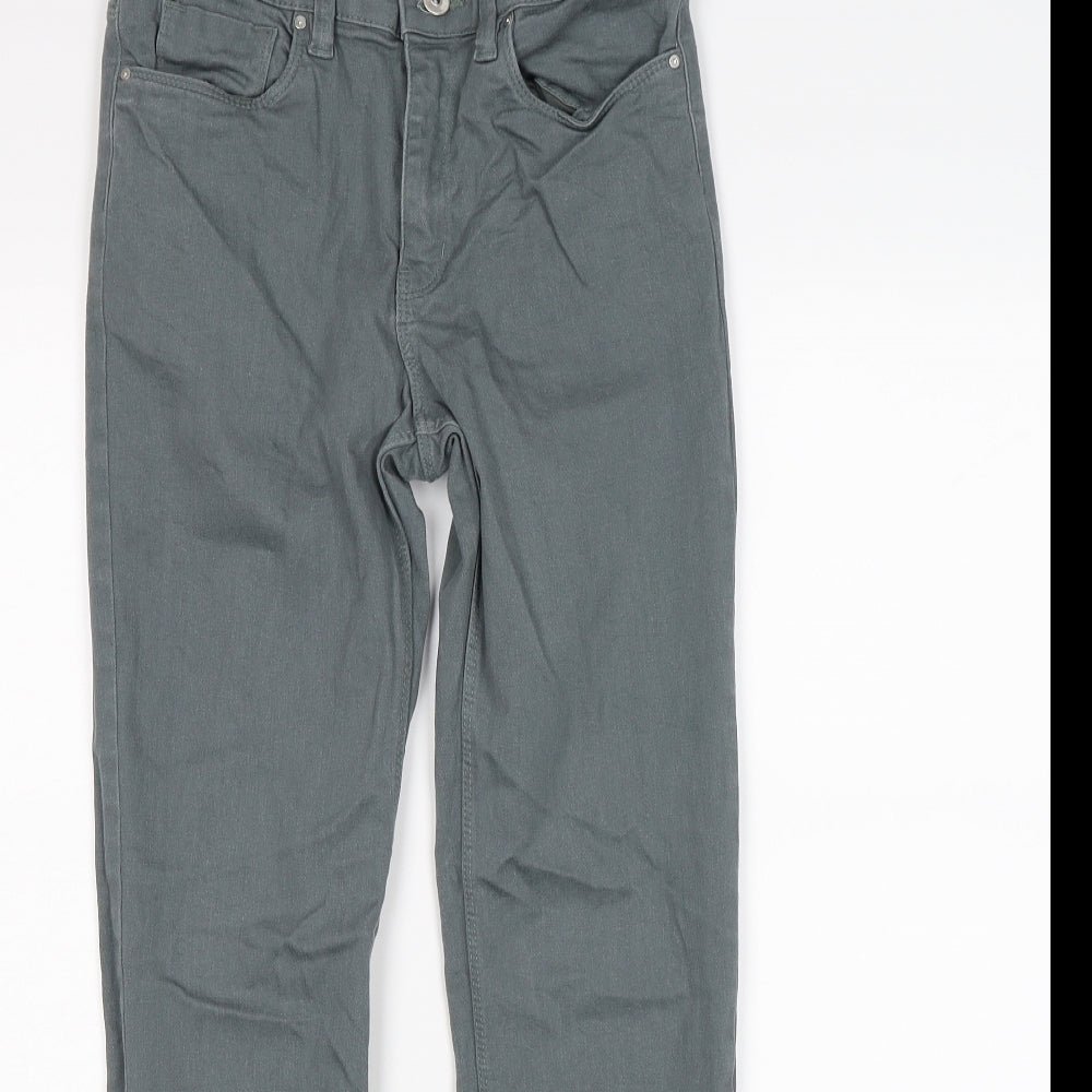 H&M Womens Grey  Denim Skinny Jeans Size 8 L28 in
