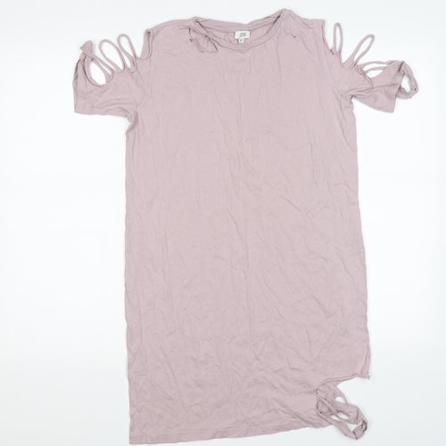 River Island Womens Pink   T-Shirt Dress  Size XS