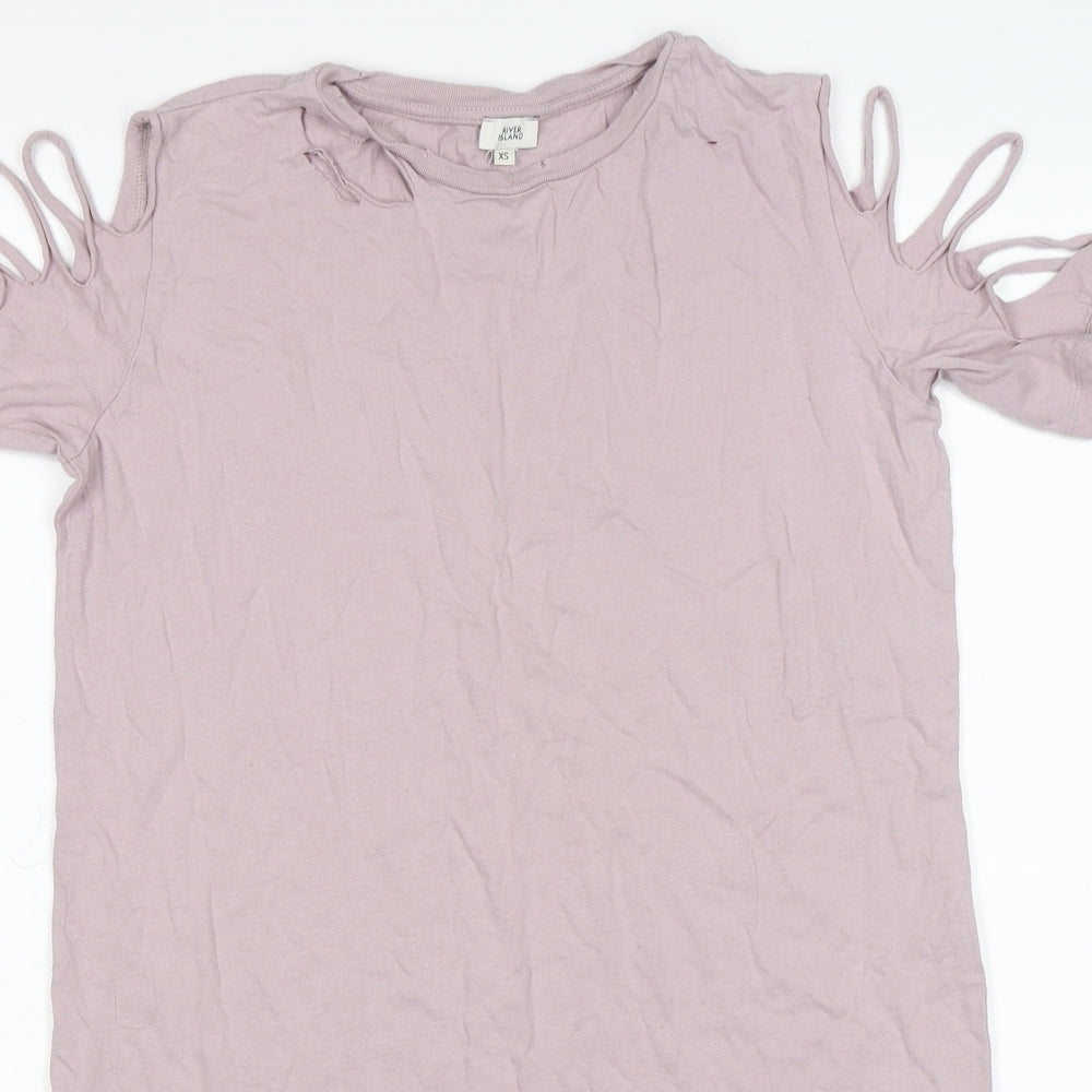 River Island Womens Pink   T-Shirt Dress  Size XS