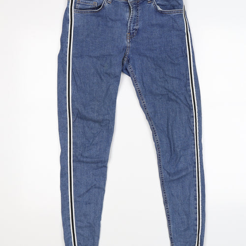 denim co Womens Blue  Denim Skinny Jeans Size 8 L26 in - taped seams