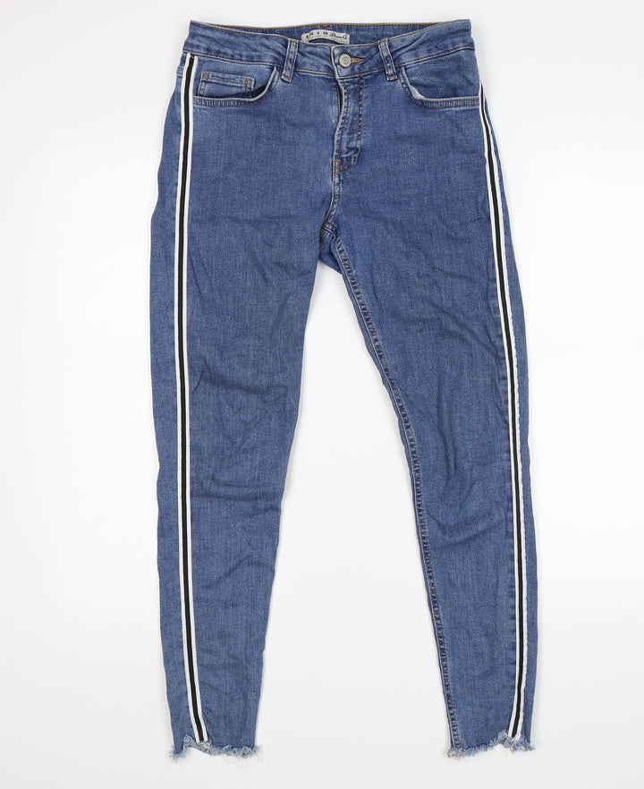 denim co Womens Blue Denim Skinny Jeans Size 8 L26 in - taped seams