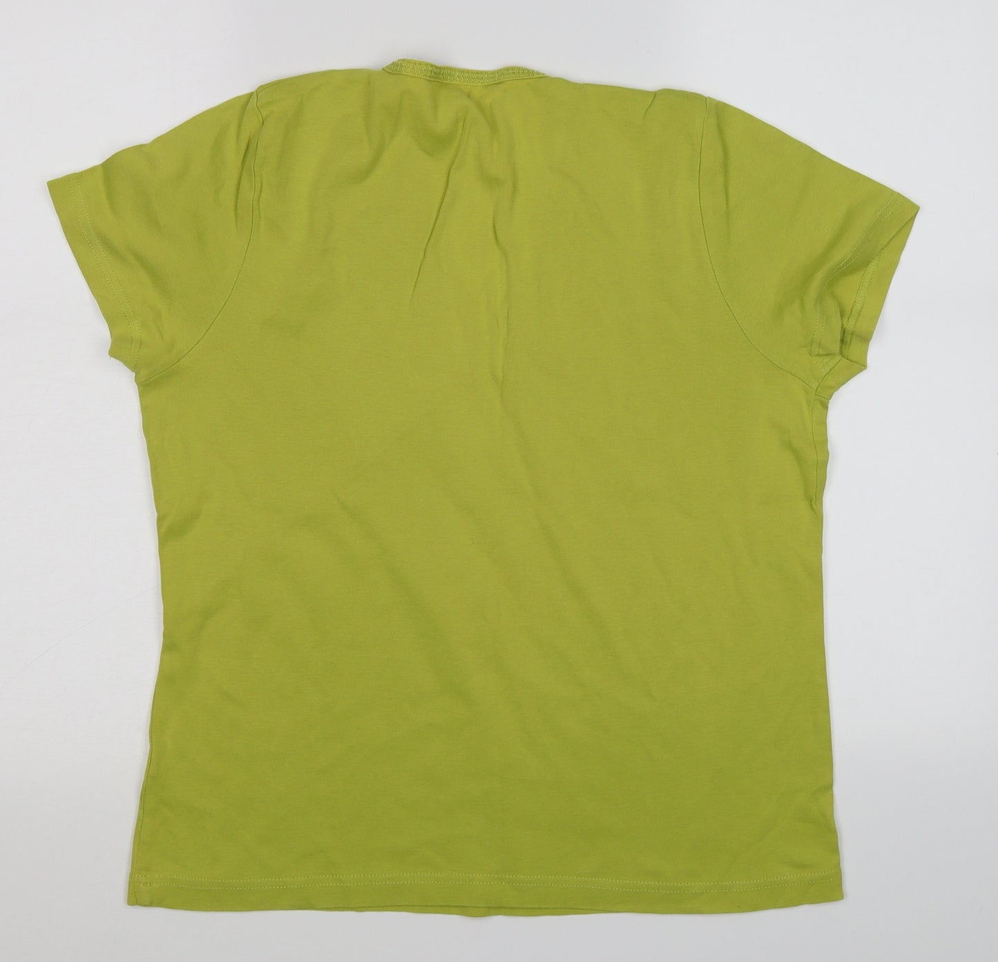 Casual Club Womens Green   Basic T-Shirt Size 16