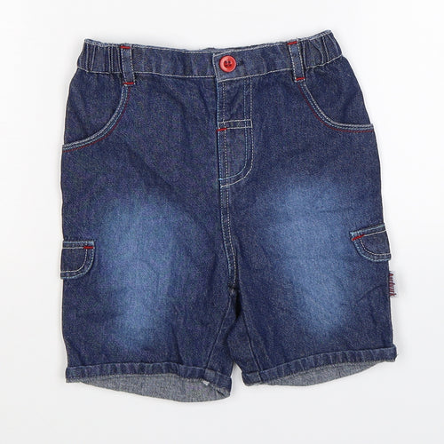Aardvark Boys Blue  Denim Cargo Shorts Size 2 Years