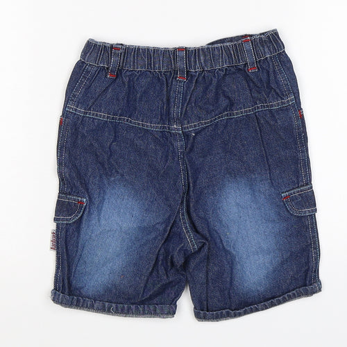 Aardvark Boys Blue  Denim Cargo Shorts Size 2 Years