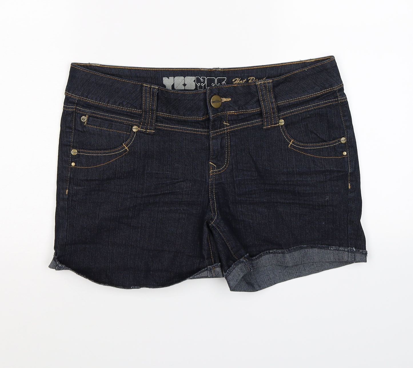 YES JEANS Womens Blue  Denim Hot Pants Shorts Size 14