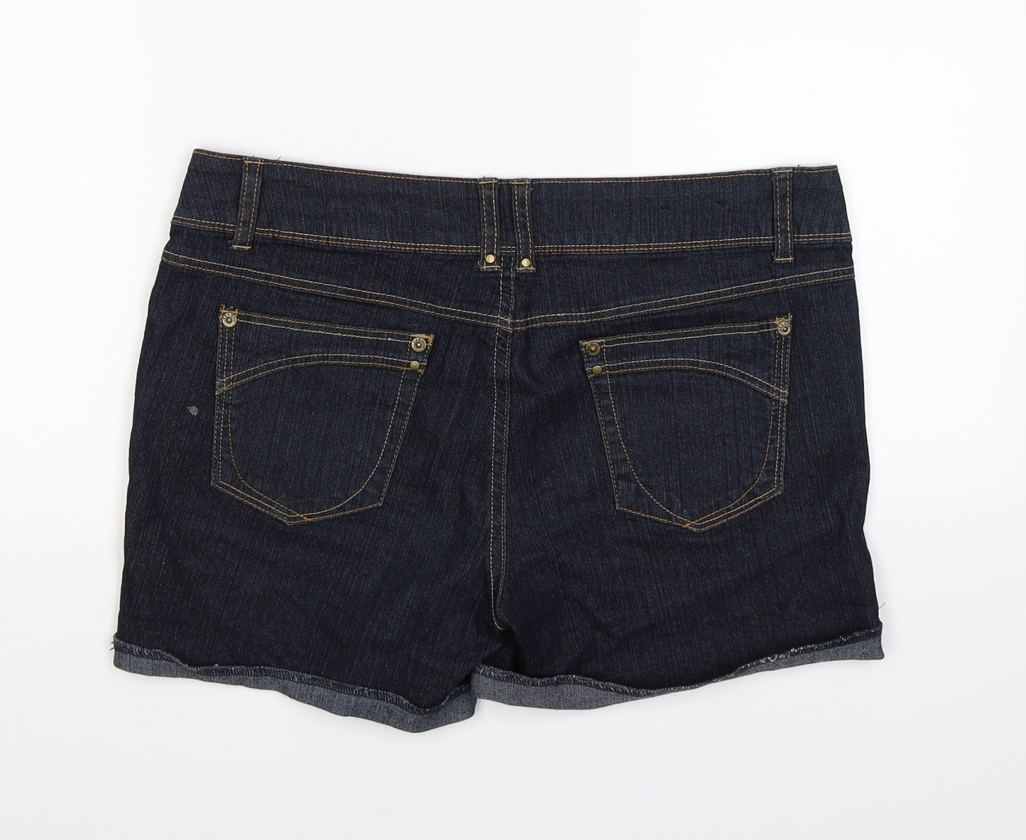 YES JEANS Womens Blue  Denim Hot Pants Shorts Size 14