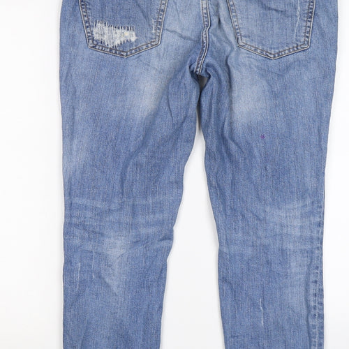 River Island Womens Blue  Denim Boyfriend Jeans Size 10 L25 in