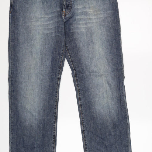 Lee Cooper Mens Blue  Denim Straight Jeans Size 36 L32 in