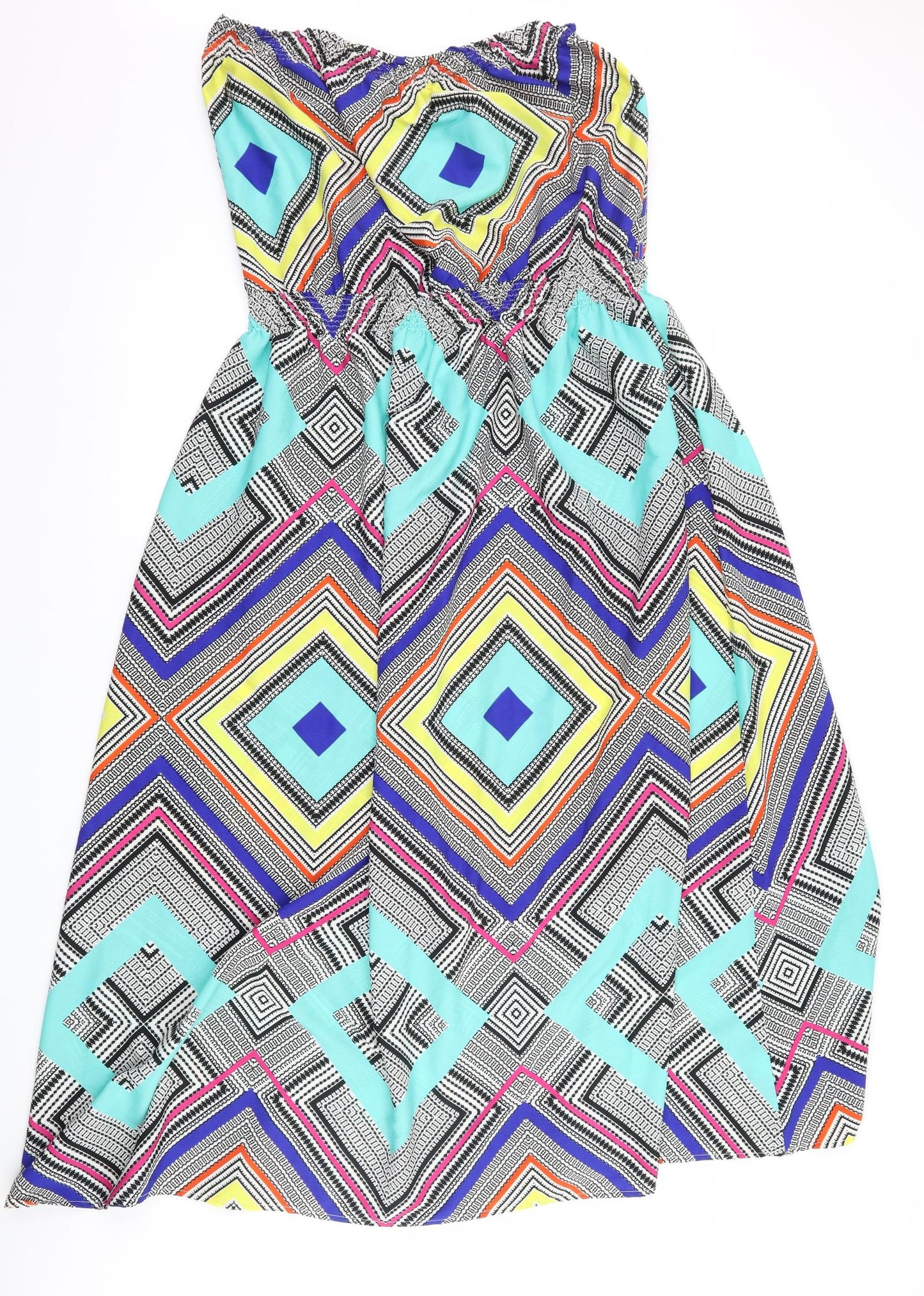 Atmosphere Womens Black Geometric  Maxi  Size 18  - Boob Tube