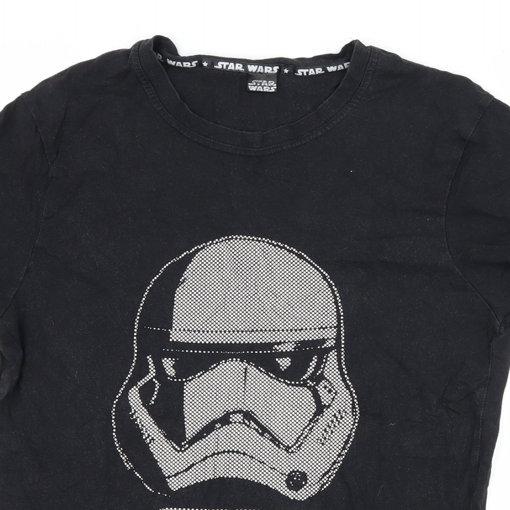 F&F Mens Black    T-Shirt Size S  - Star wars