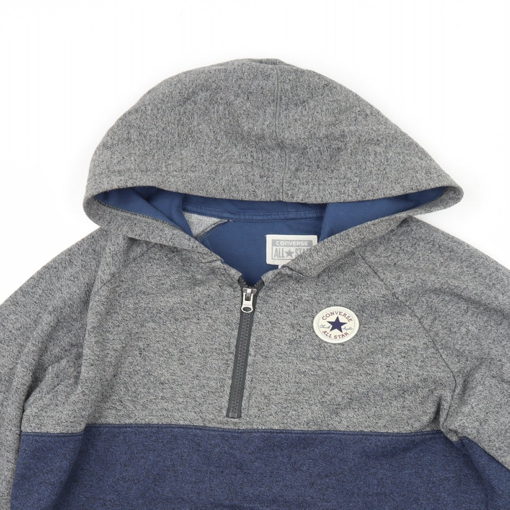 Converse Boys Grey   Full Zip Hoodie Size 10-11 Years