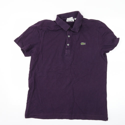 Lacoste Mens Purple    Polo Size L