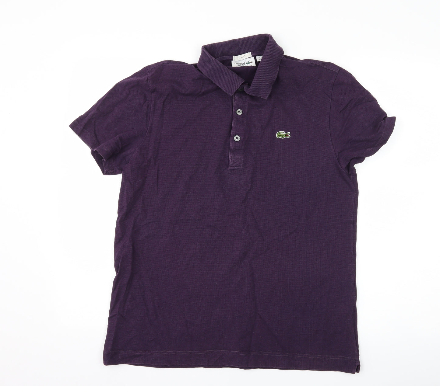 Lacoste Mens Purple    Polo Size L