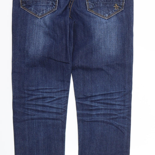 Penguin Boys Blue  Denim Straight Jeans Size 10-11 Years