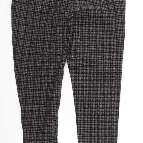 New Look Womens Black Check  Trousers  Size 12 L28 in