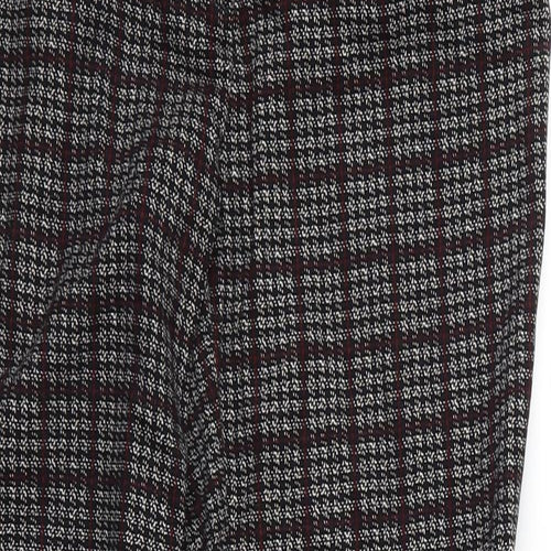 New Look Womens Black Check  Trousers  Size 12 L28 in