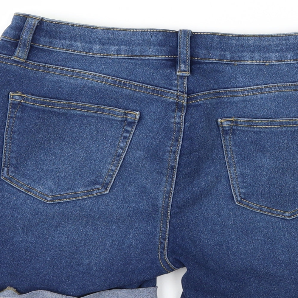 denim co Womens Blue  Denim Hot Pants Shorts Size 12
