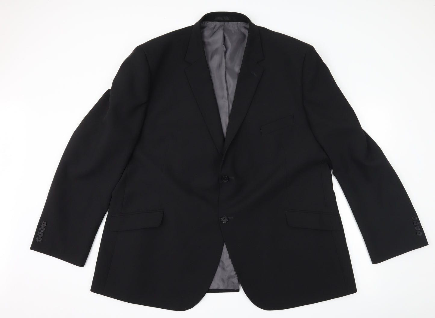 George Mens Black   Jacket Suit Jacket Size 50