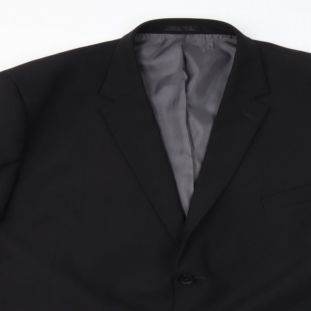 George Mens Black   Jacket Suit Jacket Size 50