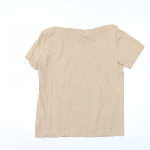 New Look Womens Brown   Basic T-Shirt Size 10  - love