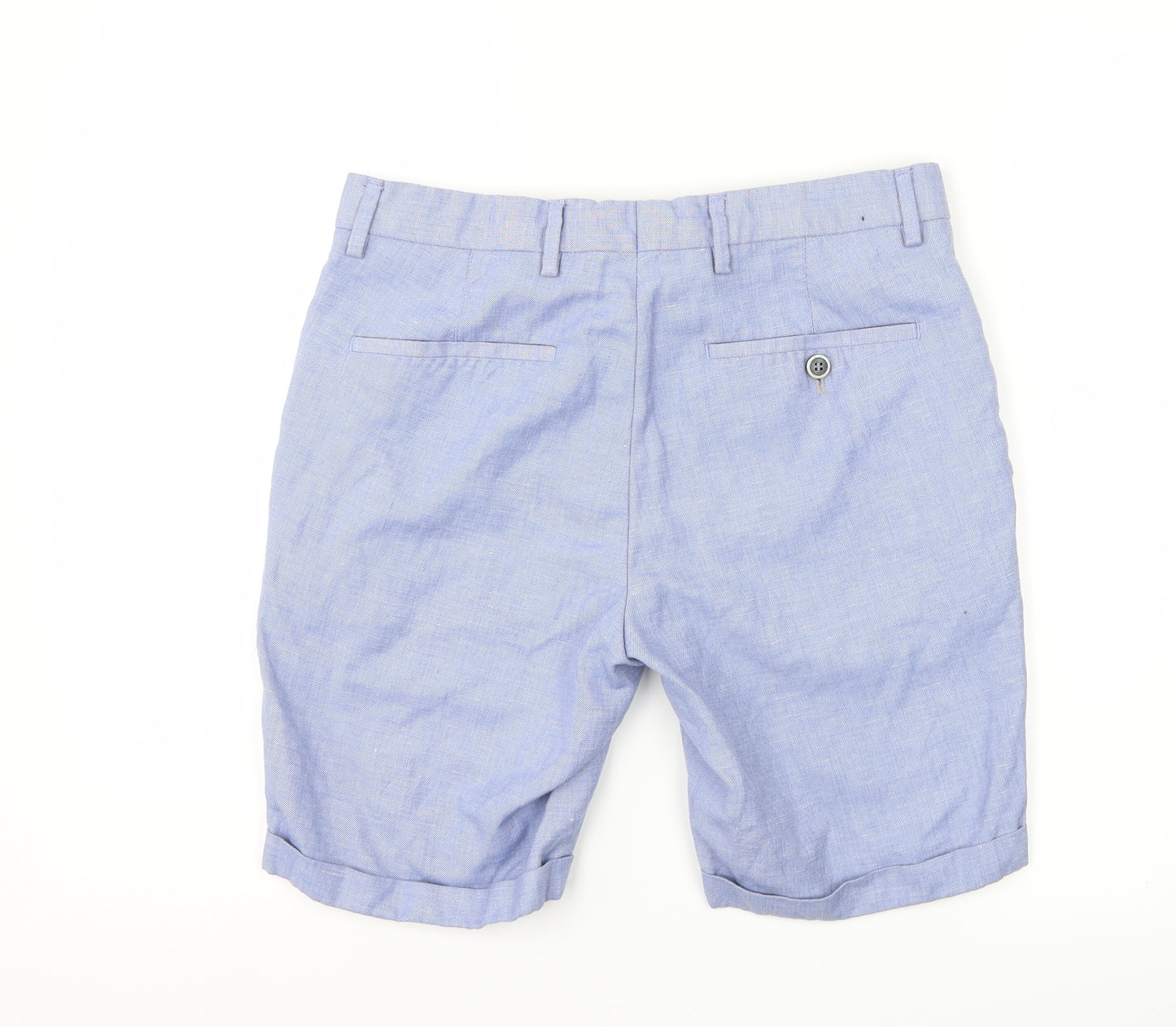 River Island Mens Blue   Chino Shorts Size 30 in