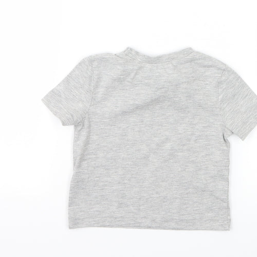 Very  Boys Grey   Basic T-Shirt Size 6-9 Months  - Little Brother