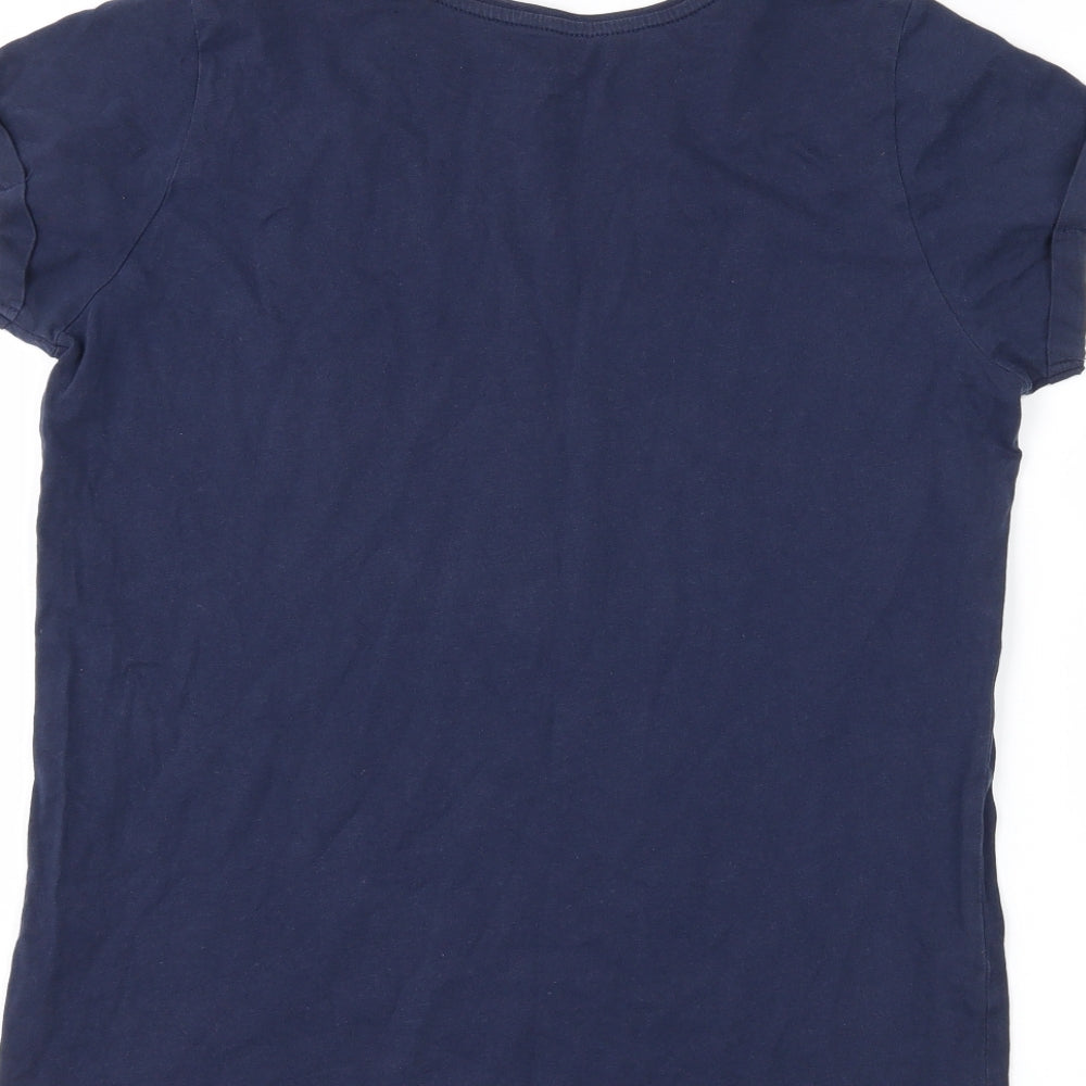 Primark Girls Blue   Basic T-Shirt Size 14-15 Years  - Team Floss Unicorn