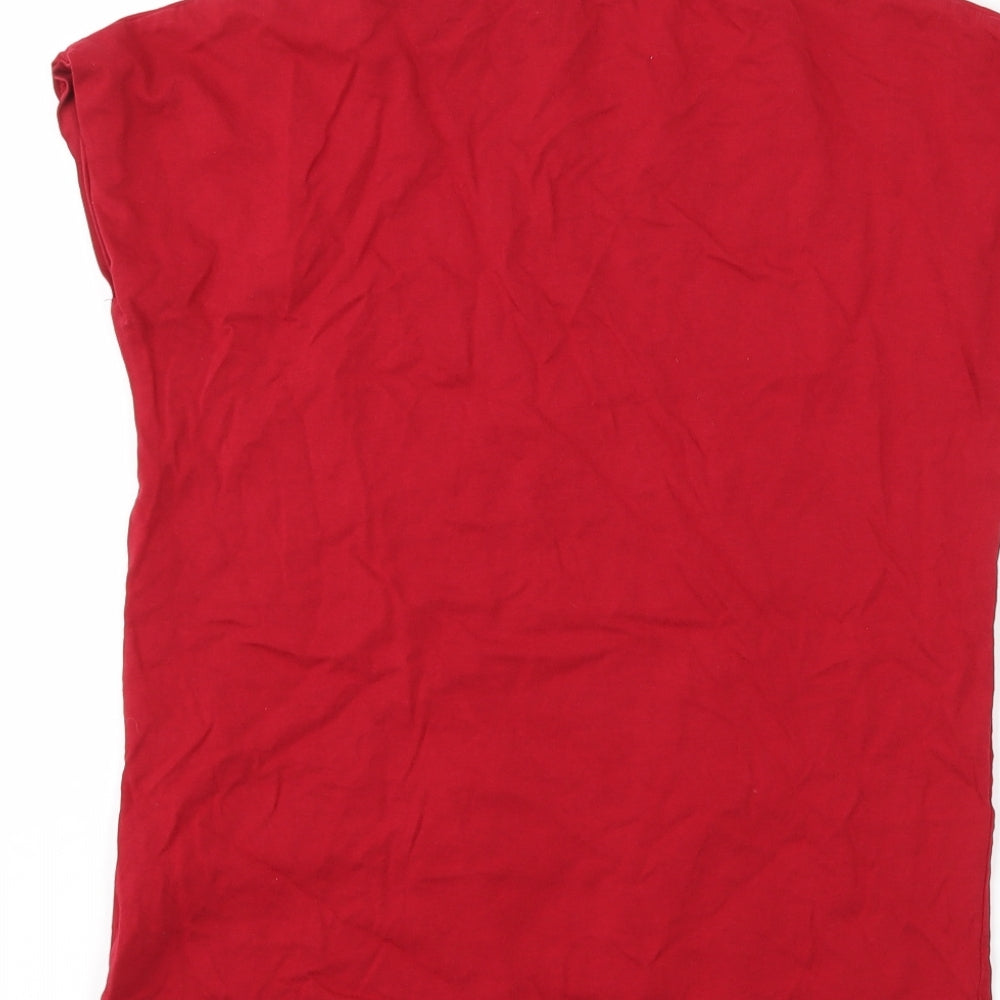 Tezenis Womens Red   Basic T-Shirt Size S  - christmas