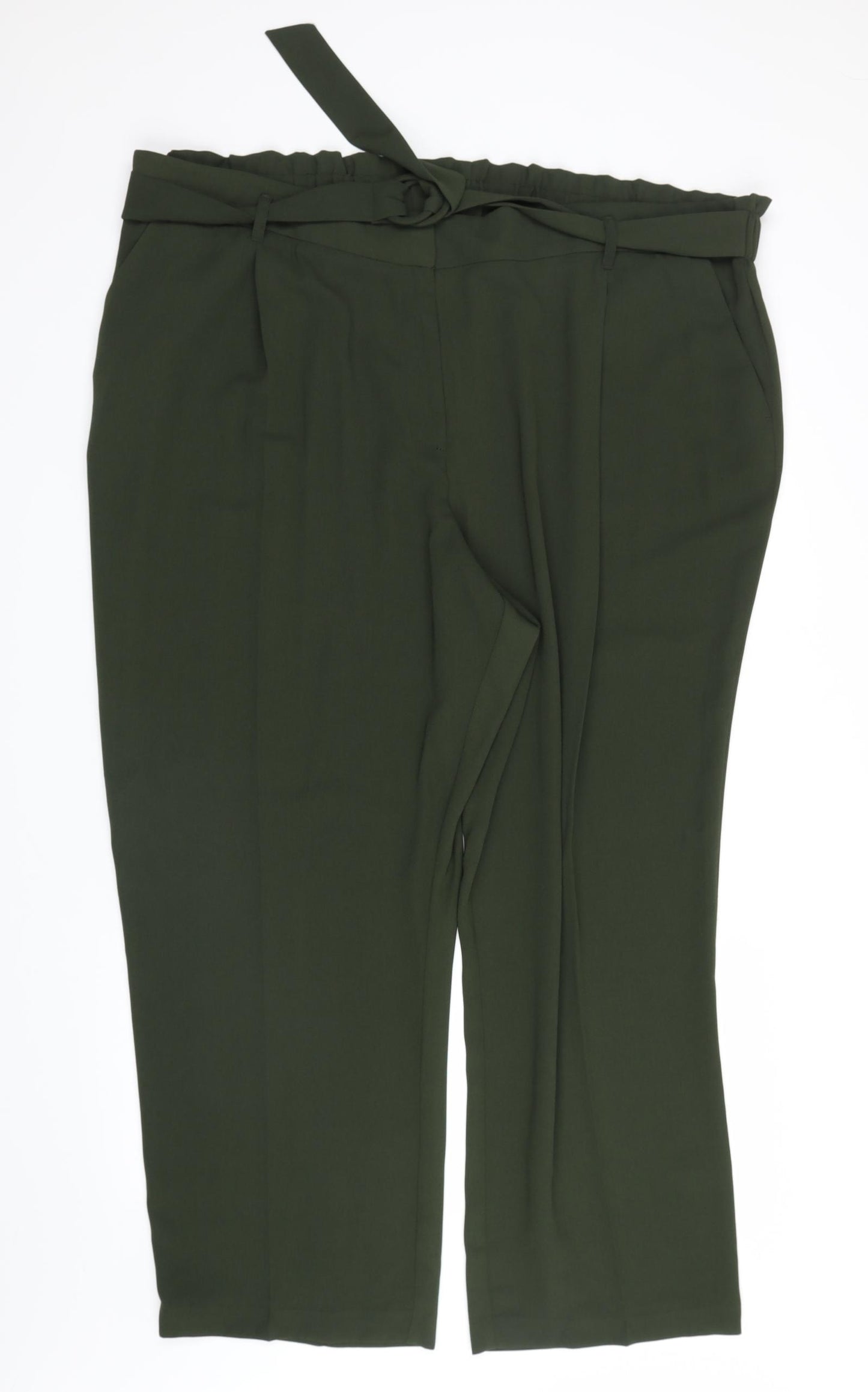 George Womens Green   Cropped Trousers Size 24