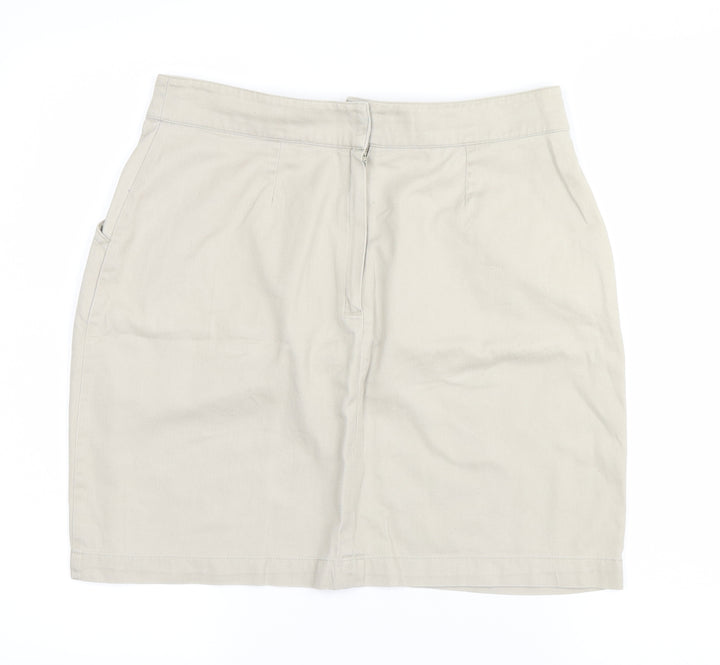 Joie de Vivre Womens Beige Bandage Skirt Size 12