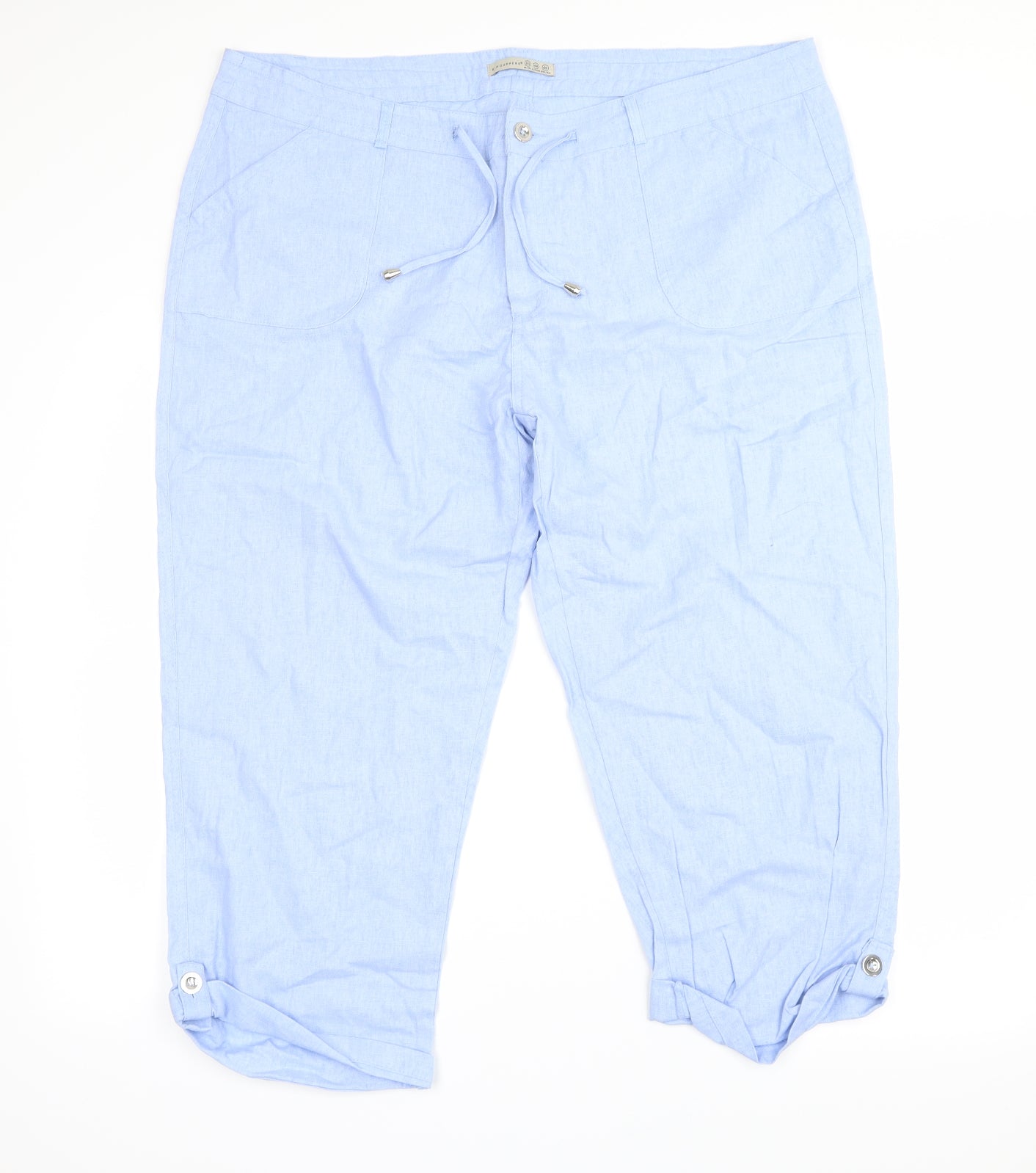Atmosphere Womens Blue   Cropped Trousers Size 20