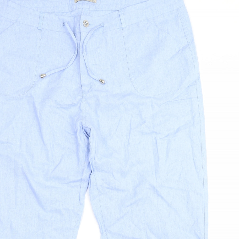 Atmosphere Womens Blue   Cropped Trousers Size 20