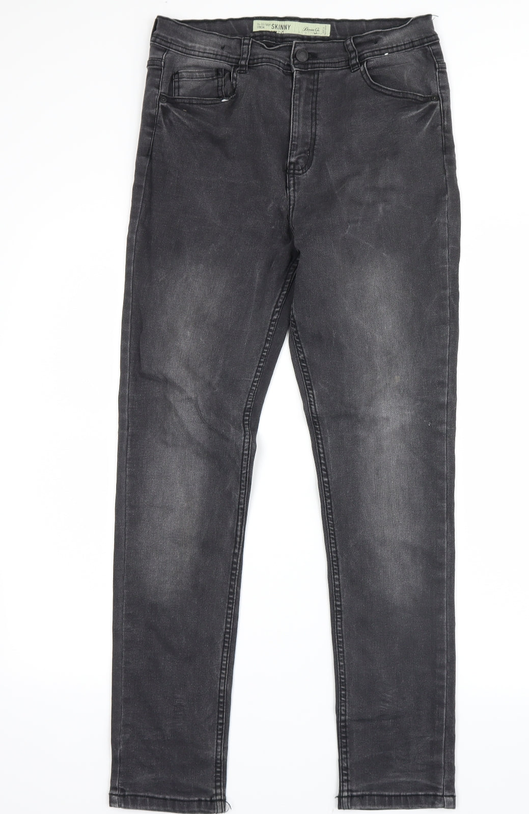 denim co Boys Grey  Denim Skinny Jeans Size 14-15 Years