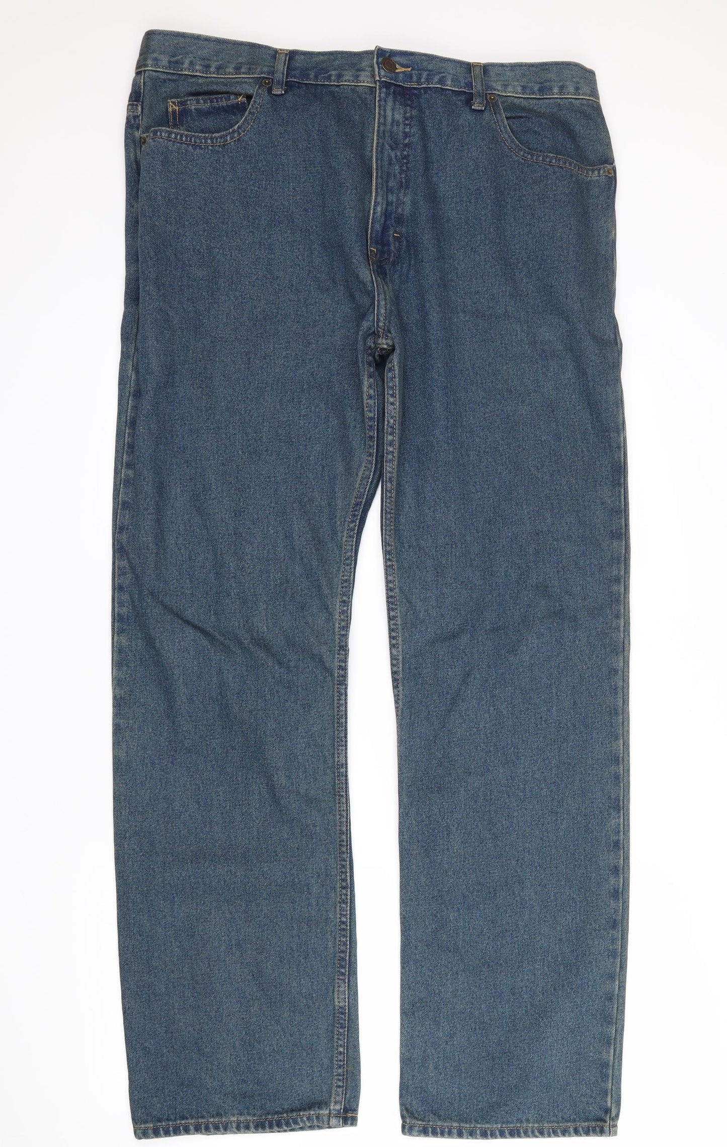 Marks and Spencer Mens Blue  Denim Straight Jeans Size 38 in