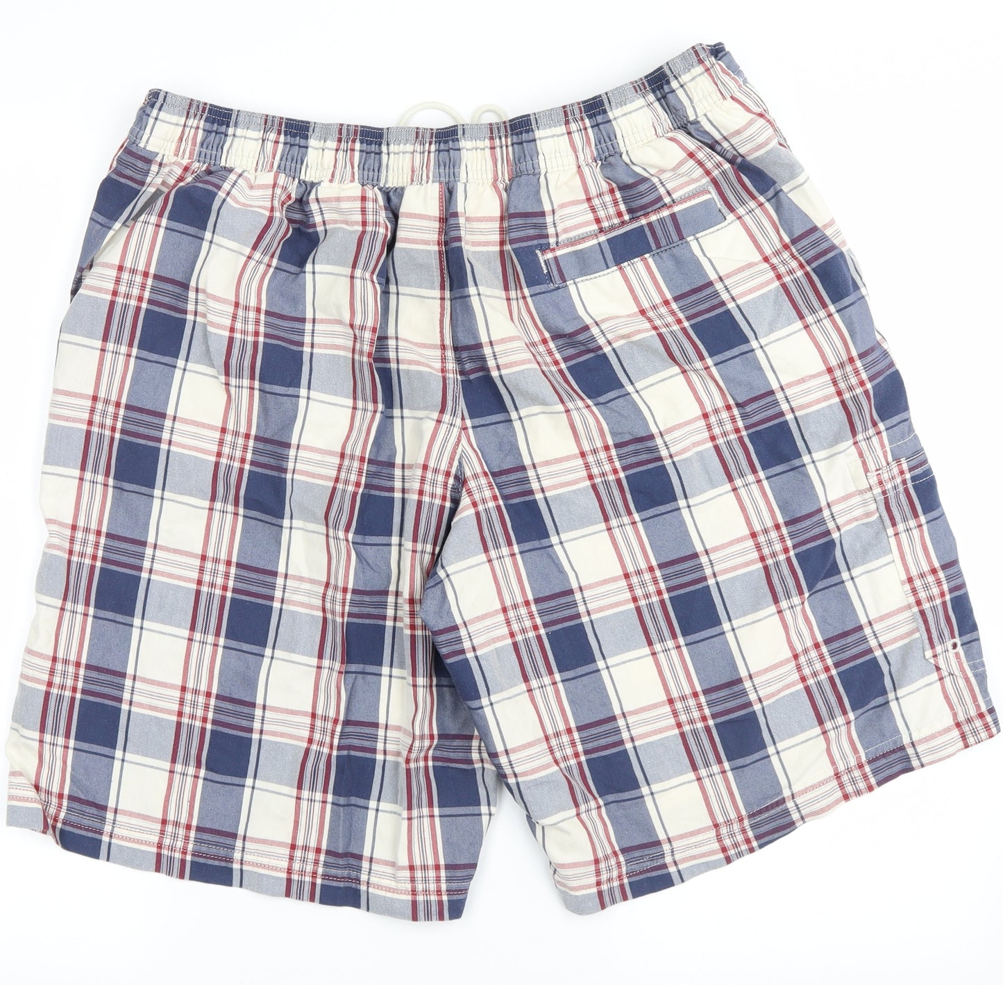 Marks and Spencer Mens Blue Plaid  Cargo Shorts Size XL