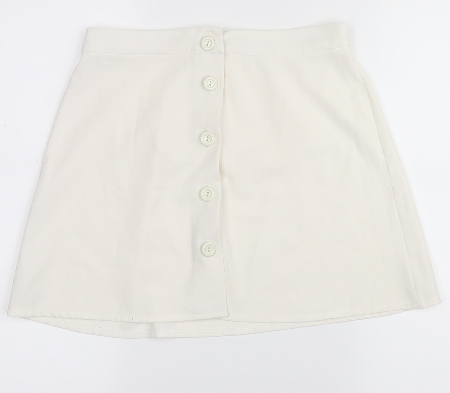 Boohoo Womens White   Mini Skirt Size 12