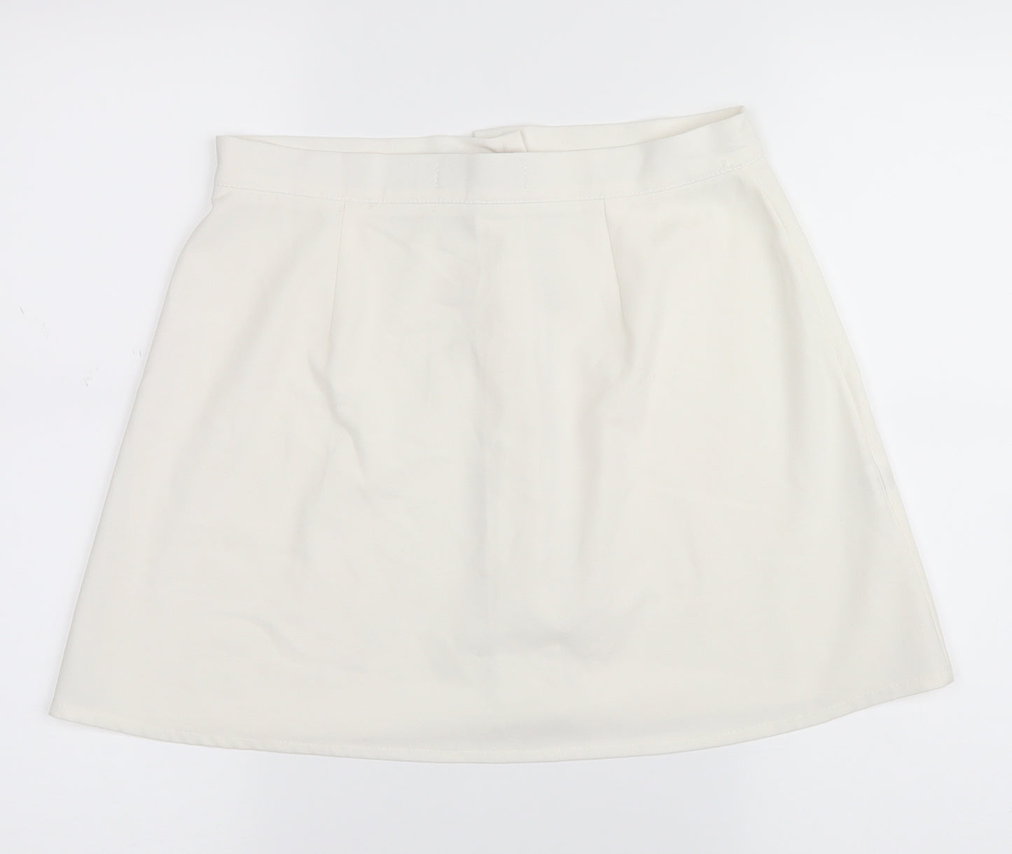 Boohoo Womens White   Mini Skirt Size 12