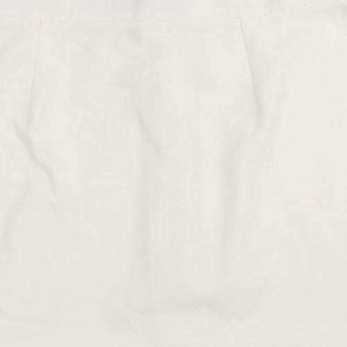 Boohoo Womens White   Mini Skirt Size 12
