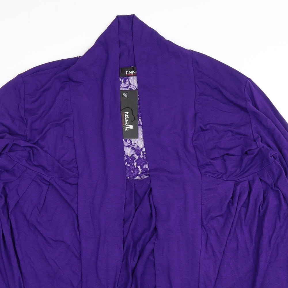 Nouvelle Womens Purple   Cardigan Jumper Size 24